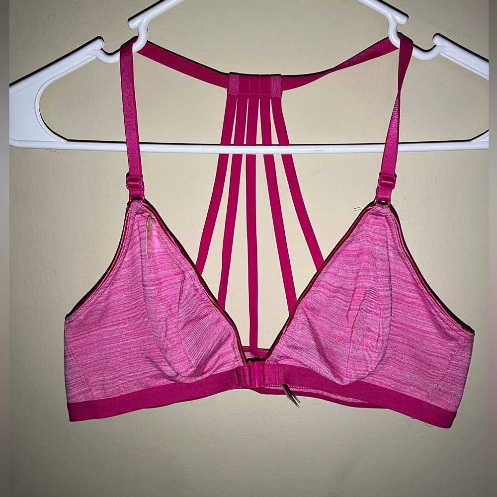 Hot pink bikini top only